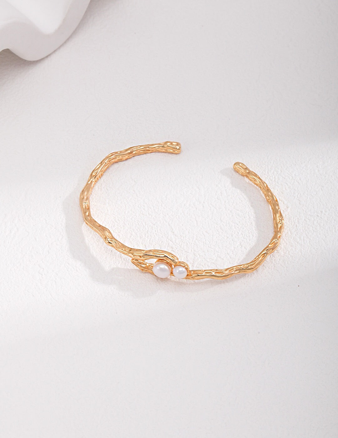 Manschettenarmband mit Doppelperlen