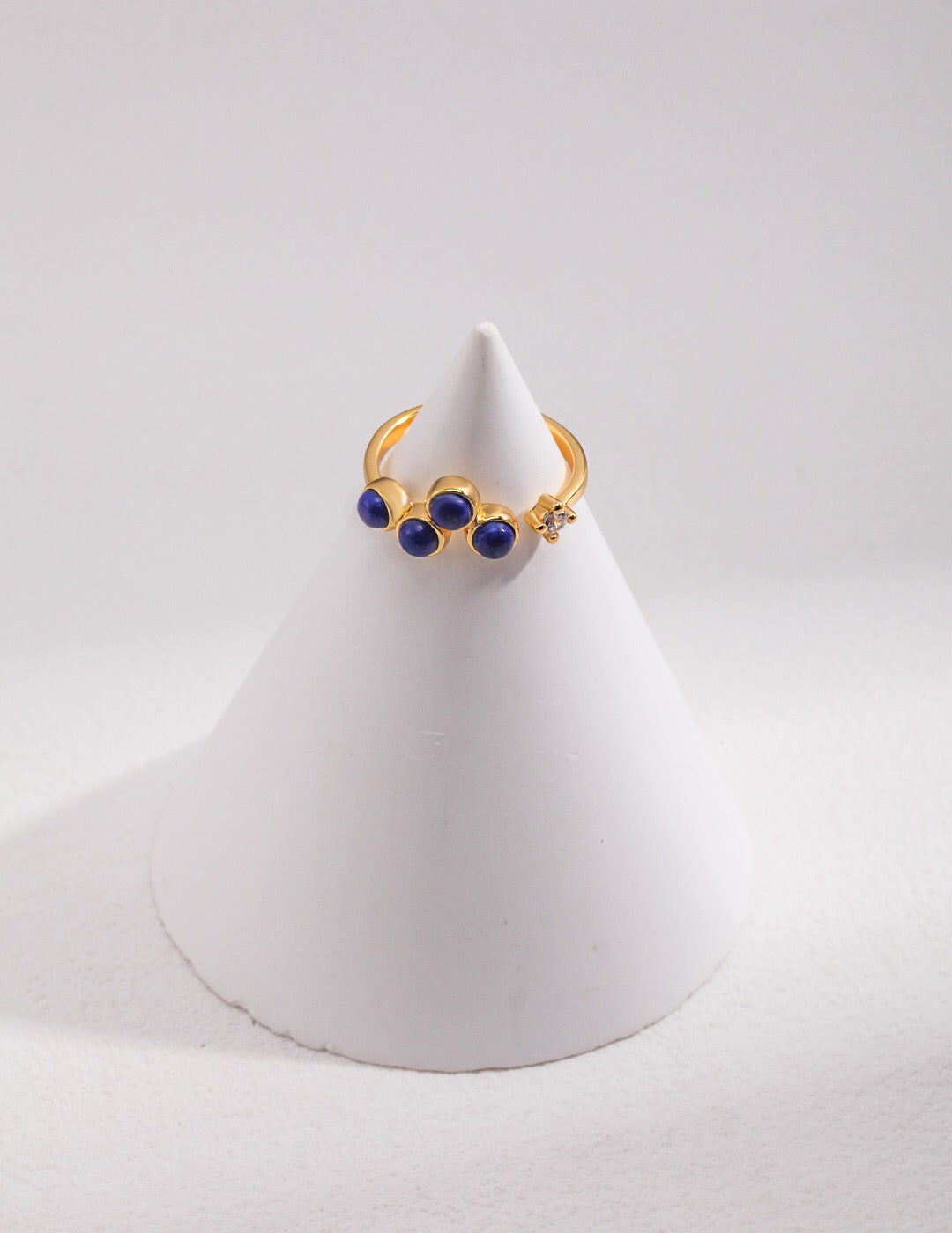 Natural Lapis Lazuli Open Ring