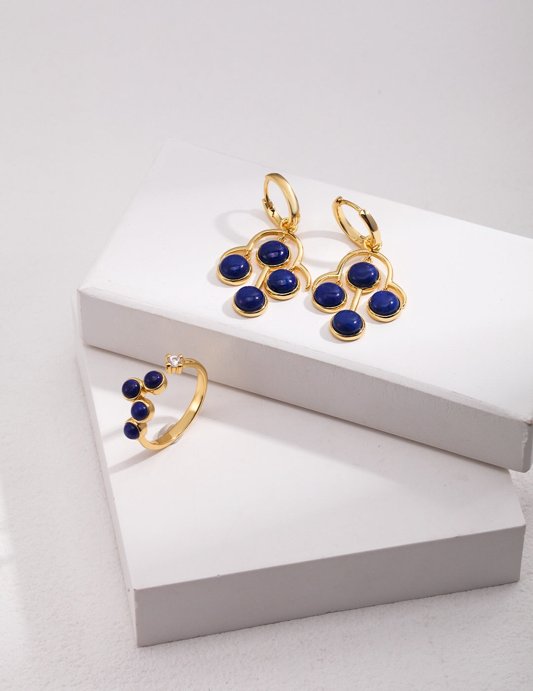 Natural Lapis Lazuli Open Ring