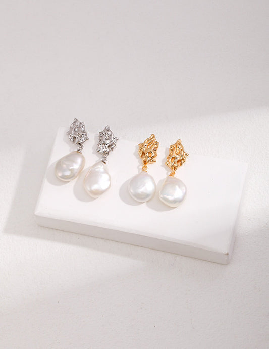 Boucles d'oreilles pendantes en perles d'inspiration vintage