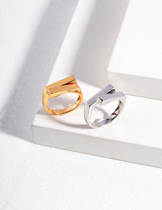 Minimalistischer moderner Stapelring