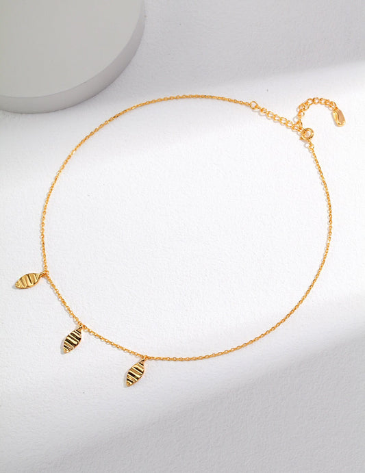Collier à breloques feuilles de style bohème