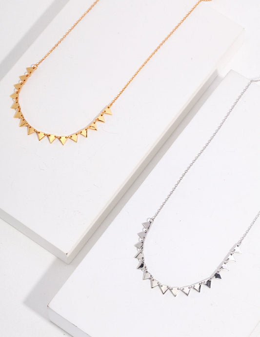 Geometrische Dreieck Choker Halskette
