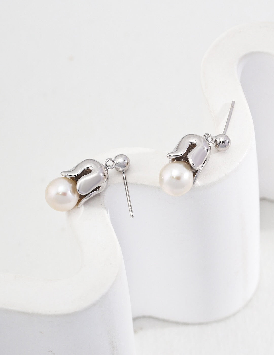 Boucles d'oreilles en perles de muguet