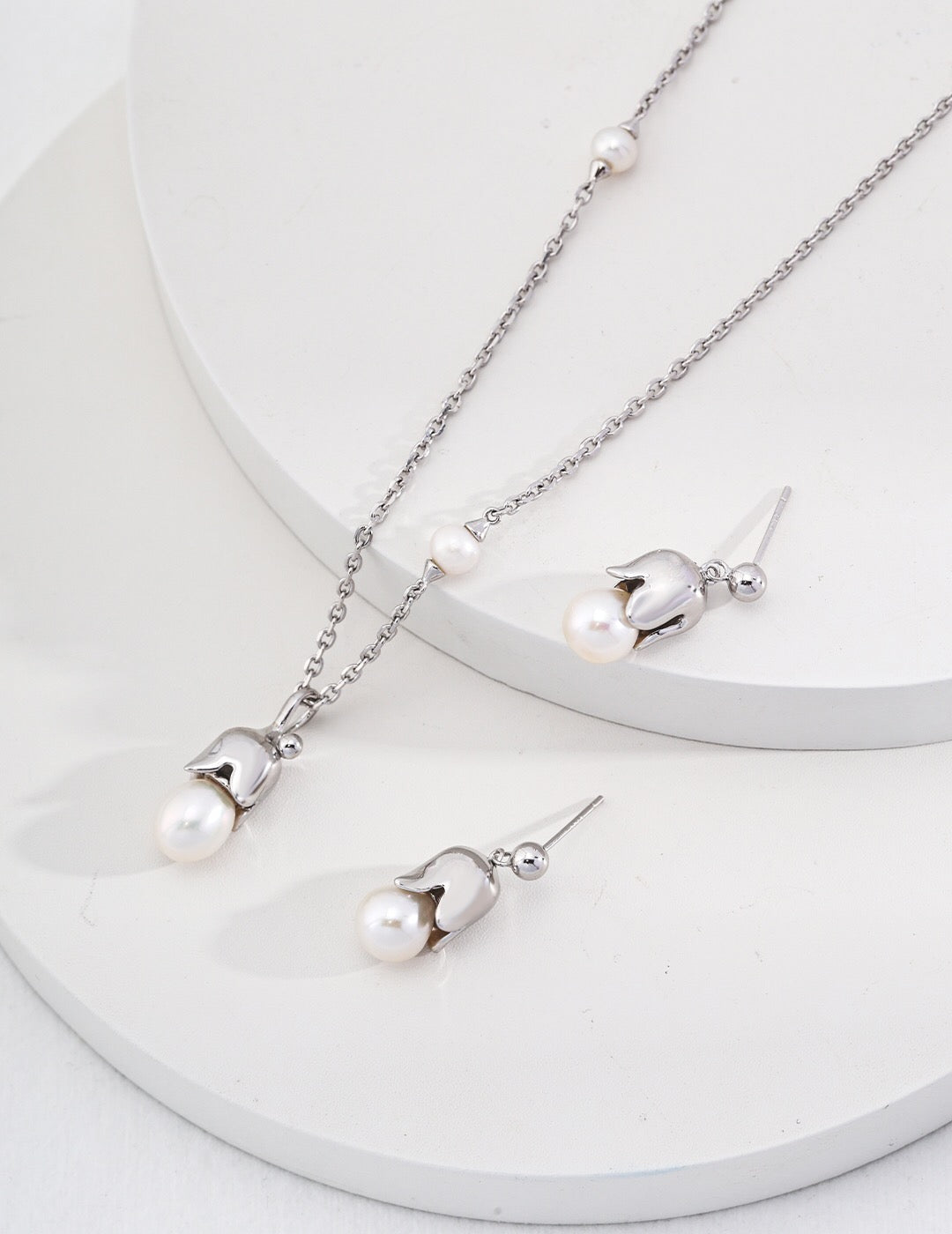 Boucles d'oreilles en perles de muguet