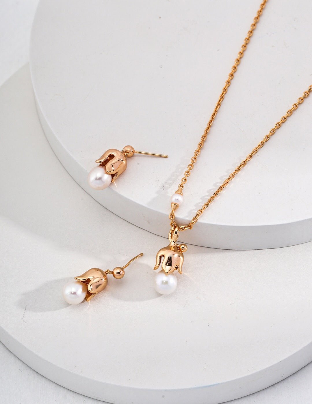 Boucles d'oreilles en perles de muguet