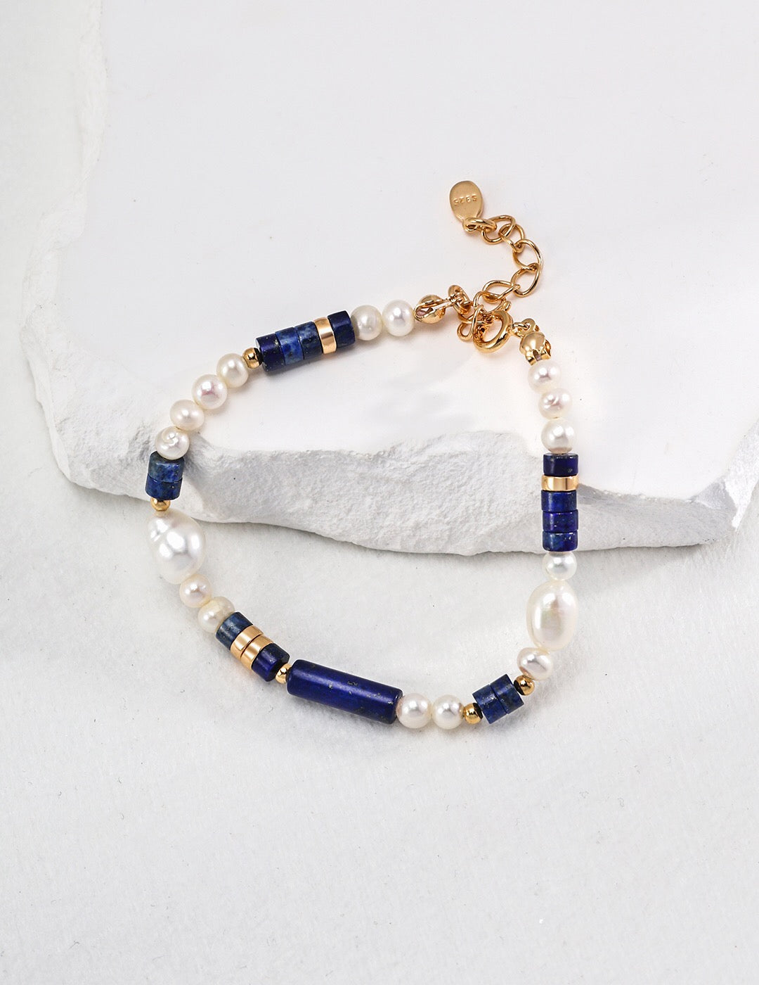 Armband aus natürlichen Lapislazuli-Perlen