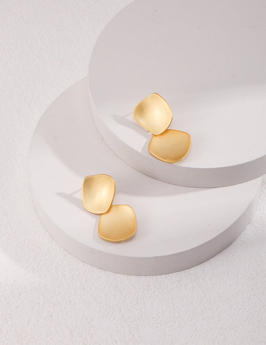 Boucles d'oreilles élégantes en métal