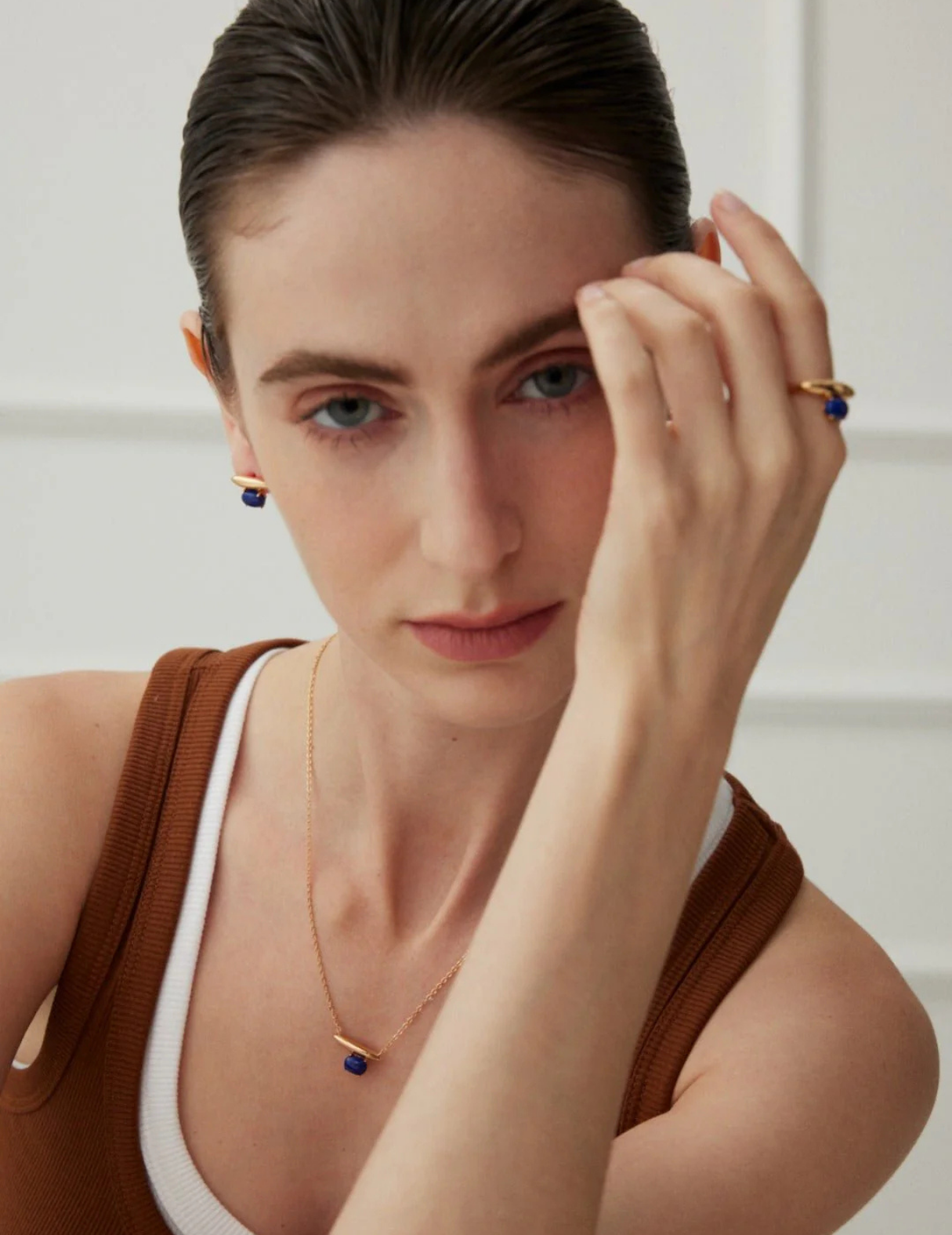 Ohrstecker aus blauem Lapislazuli und grünem Malachit