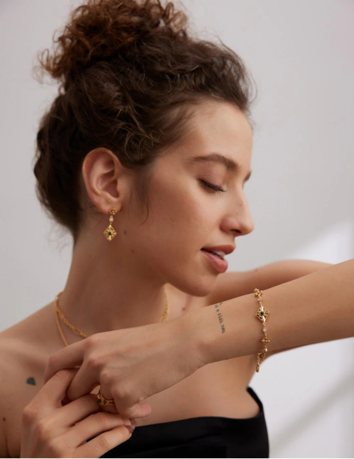 Zirkonia-Armband im Vintage-Stil