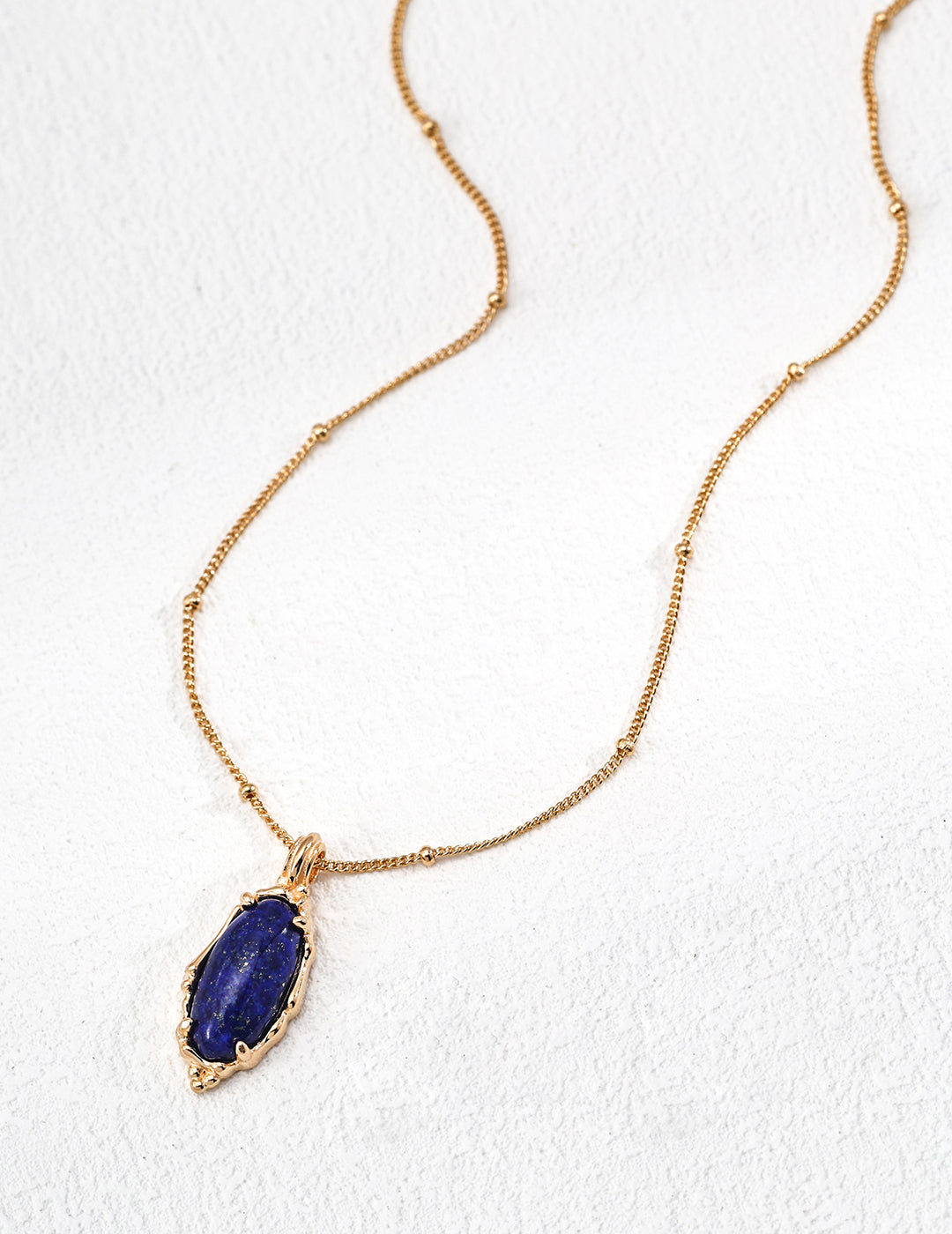 Vintage Style Natural Lapis Lazuli Necklace