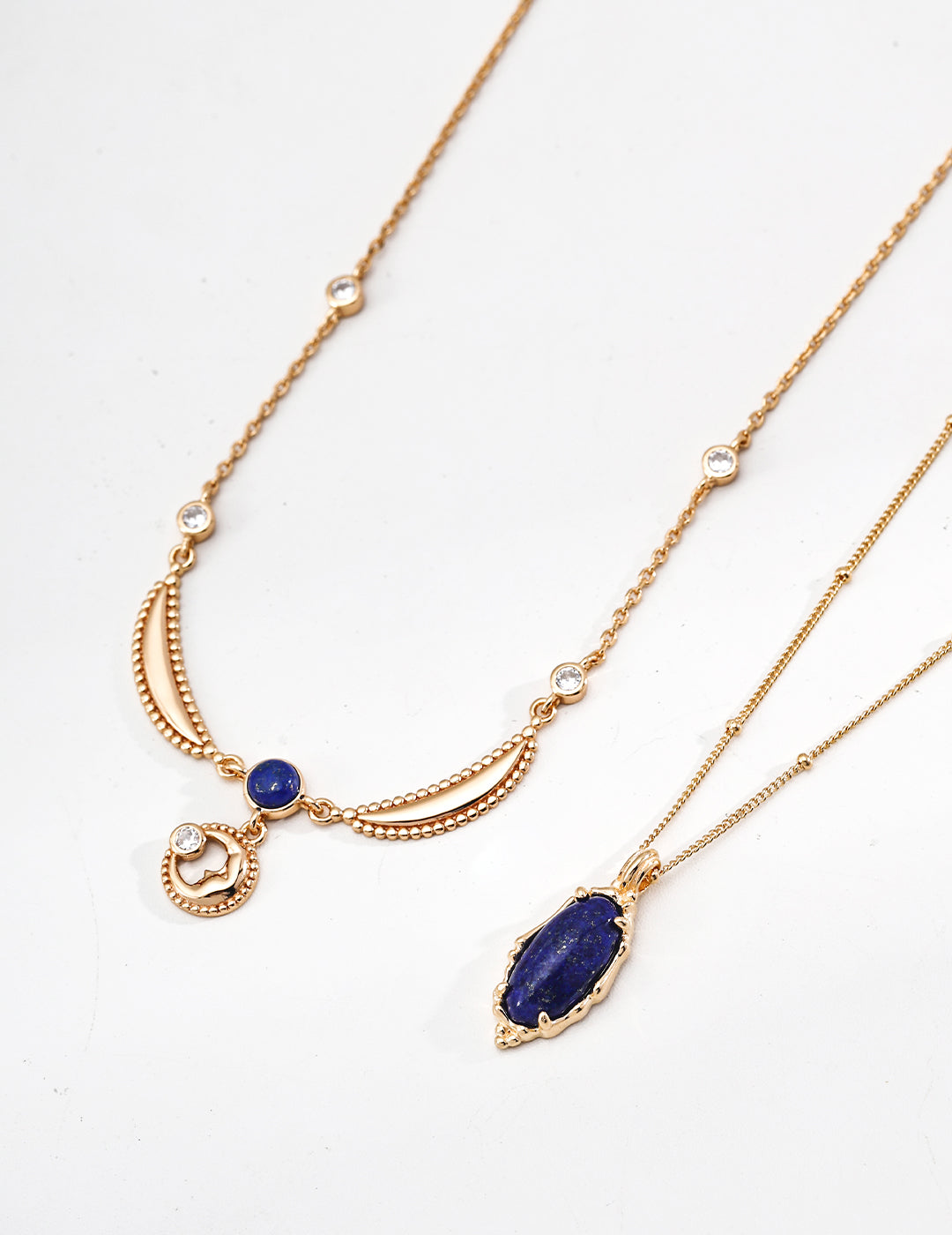 Vintage Style Natural Lapis Lazuli Necklace