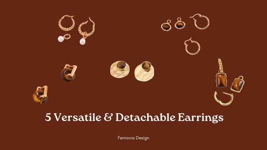 The Beauty of Versatility: Minimalist Earrings for Everyday Elegance blog banner by fernovia design