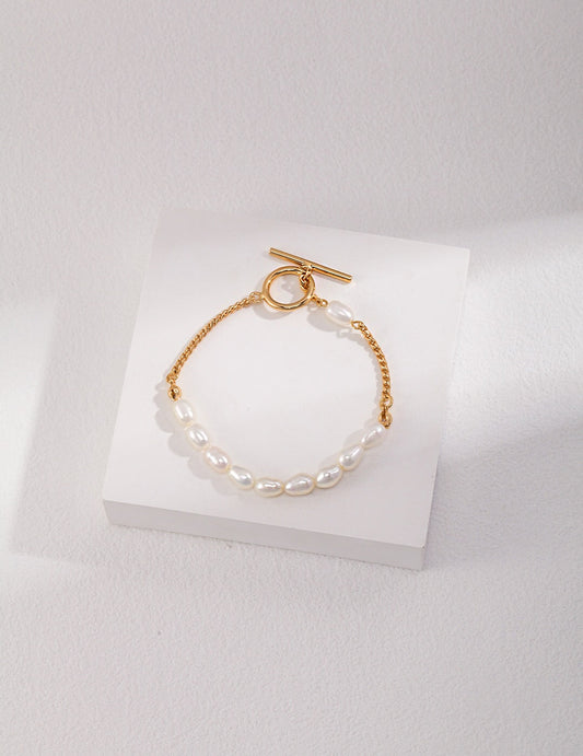 Minimalist Freshwater Pearl Bracelet