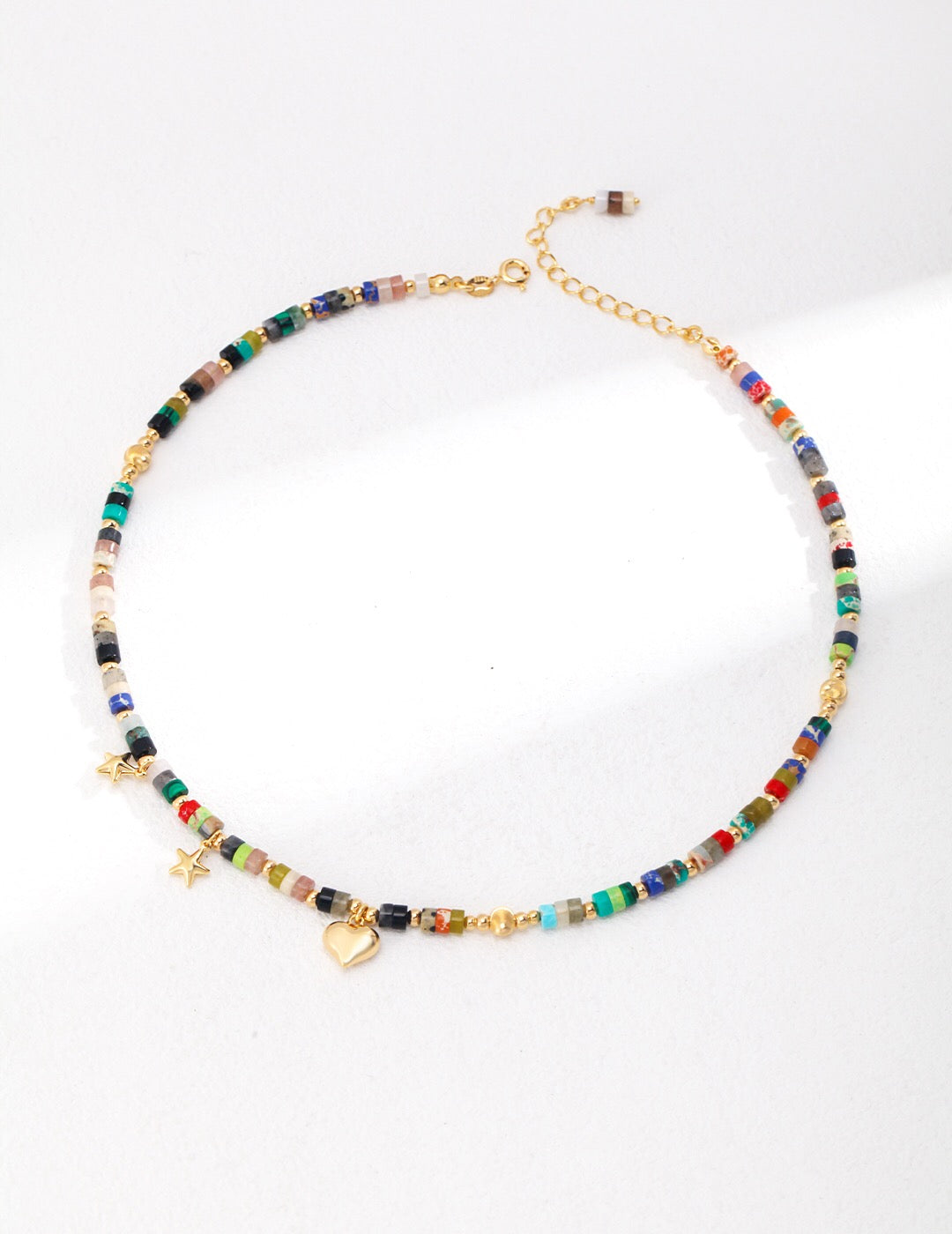 Multicoloured Seed Bead Necklace