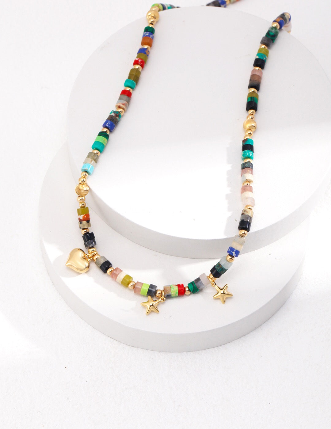 Multicoloured Seed Bead Necklace