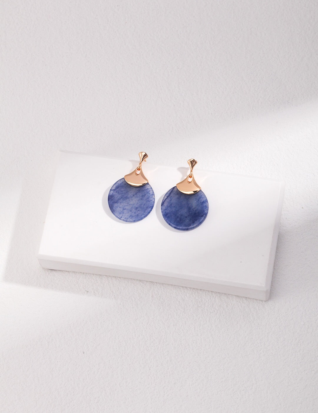 Blue Natural Aventurine Earrings