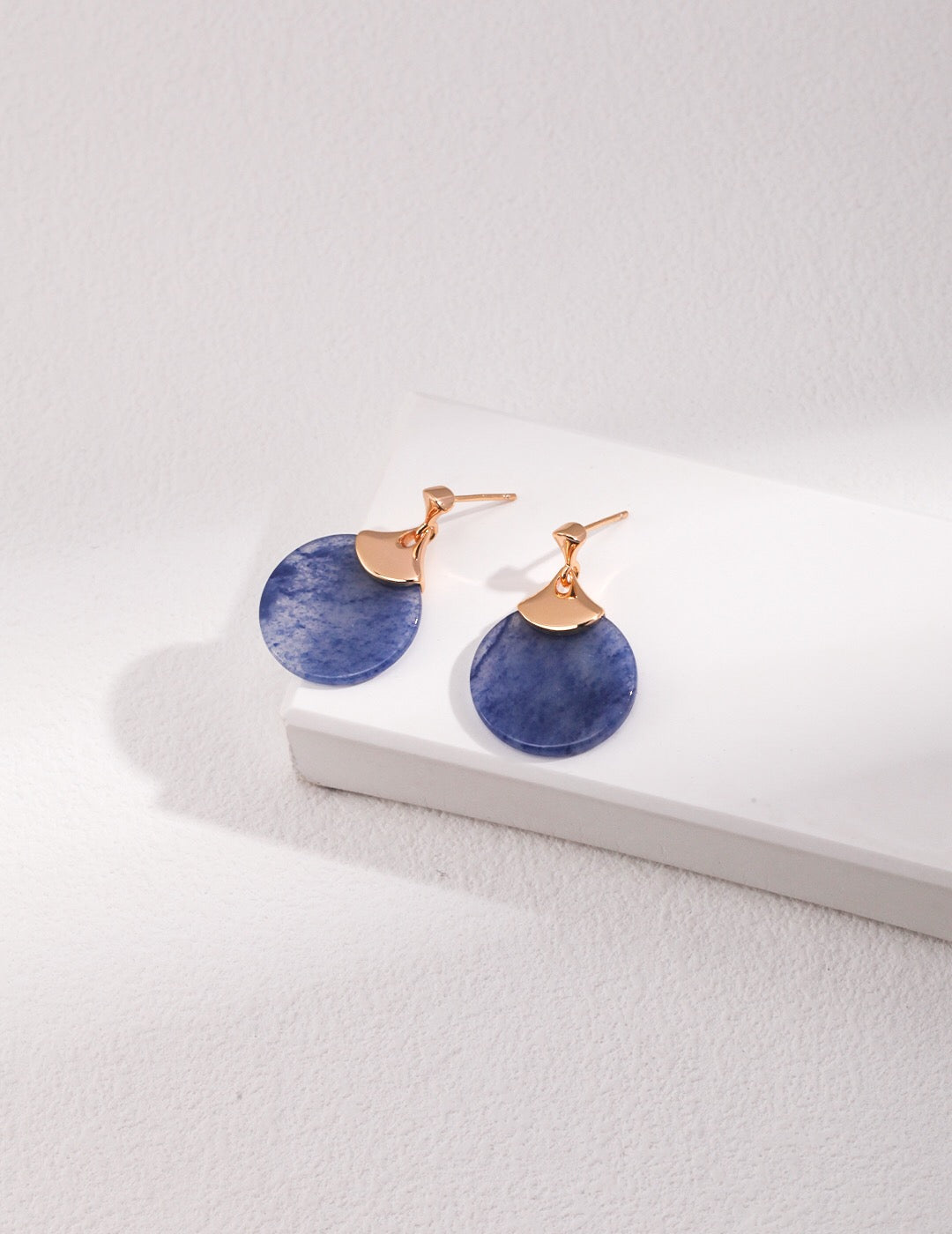 Blue Natural Aventurine Earrings