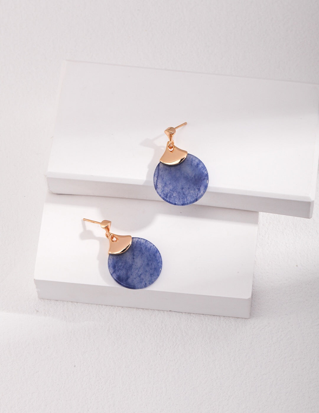 Blue Natural Aventurine Earrings