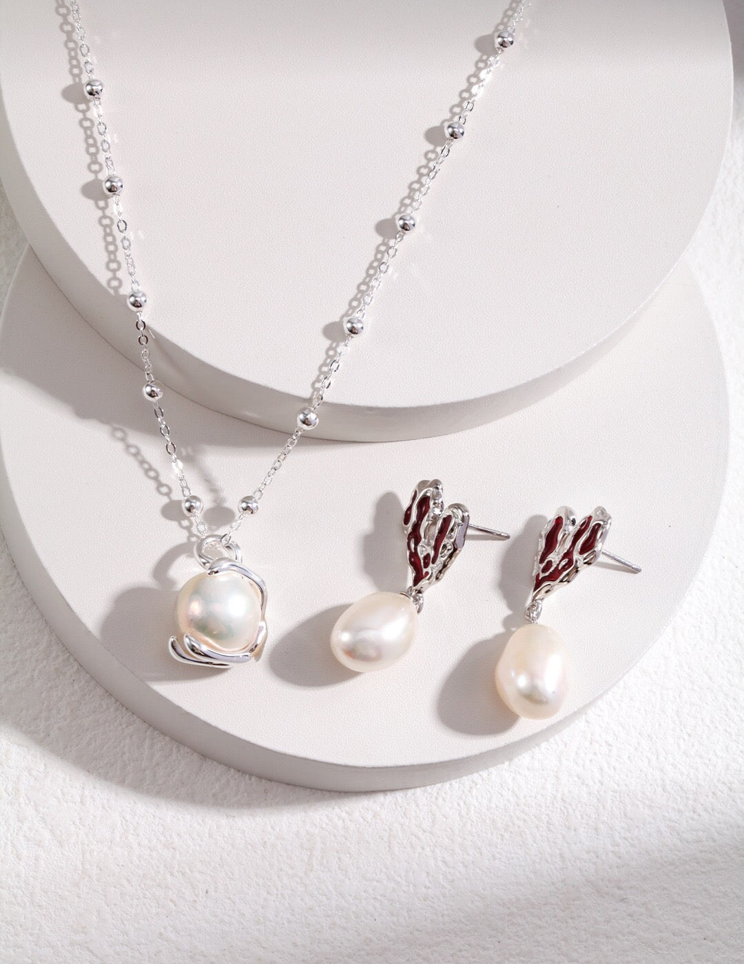 Heart Love Pearl Earrings