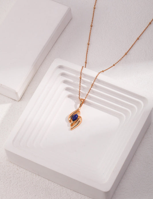 Collier médiéval incrusté de lapis-lazuli