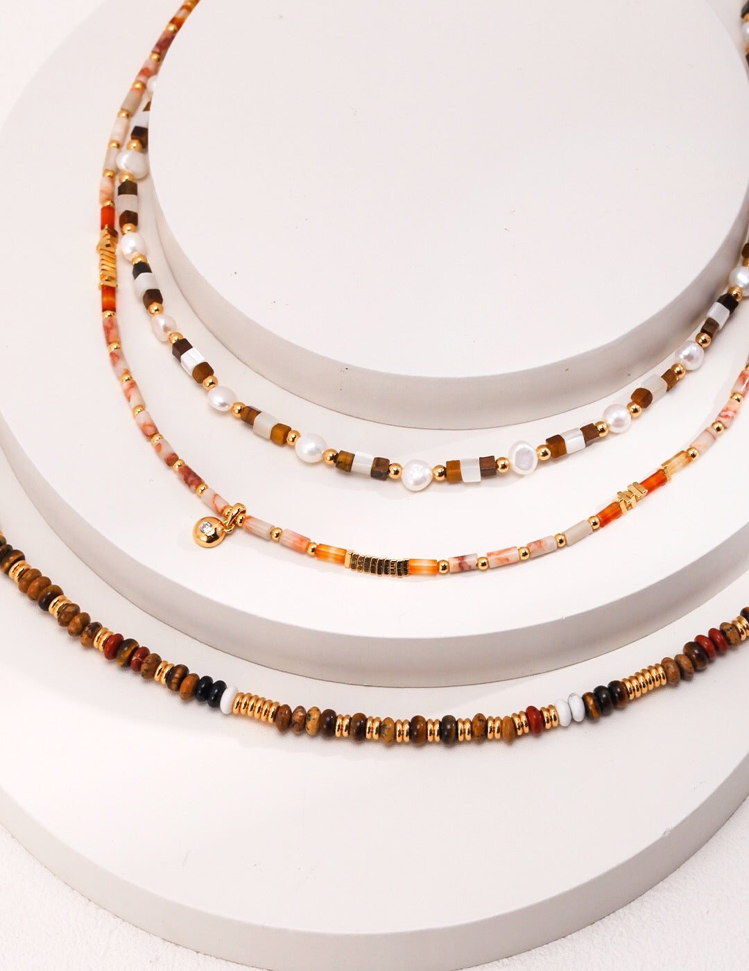 Tiger Eye Gemstone Beads Necklace