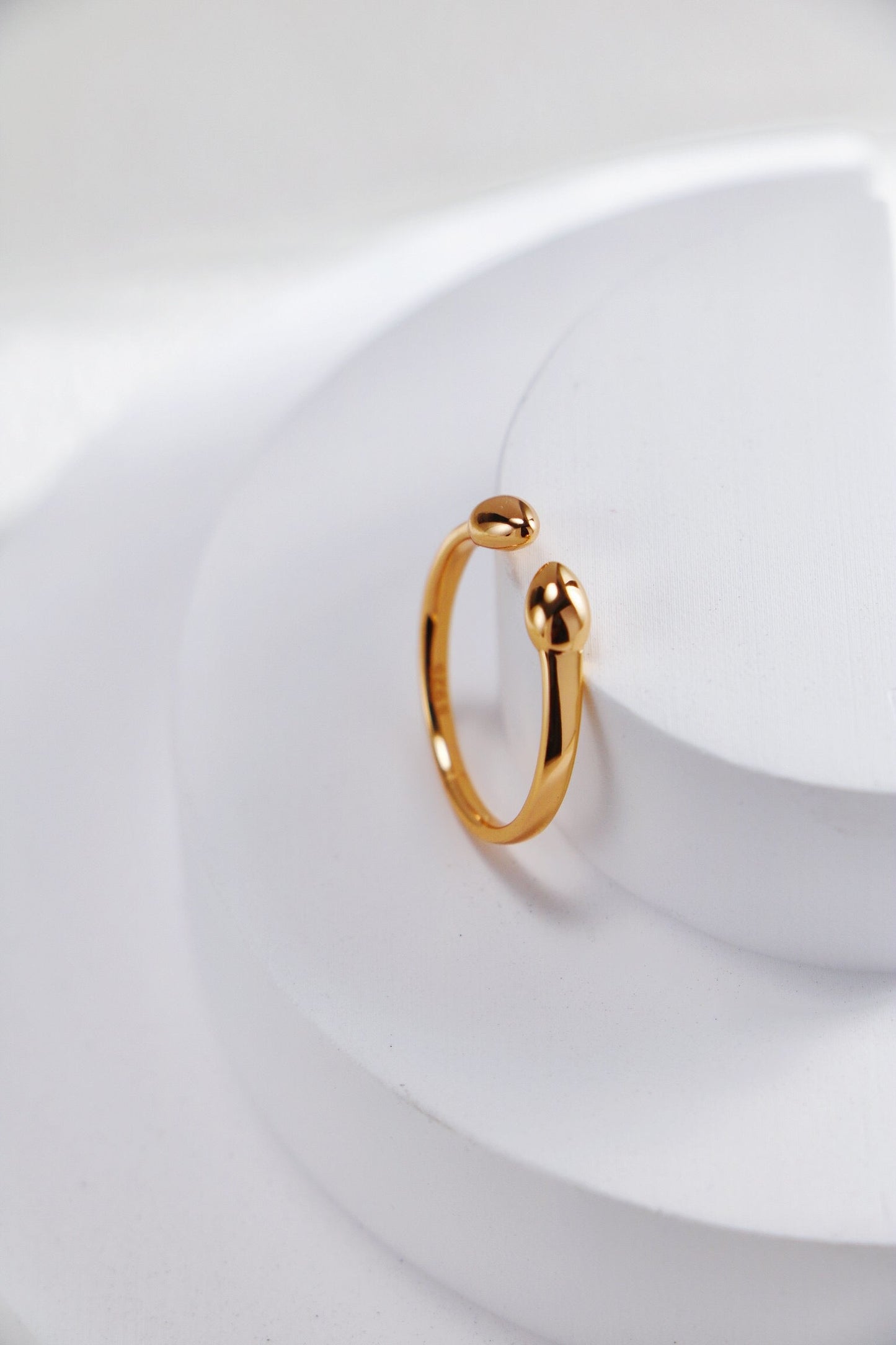 Fiji Bud Minimalist Stacking Open Ring