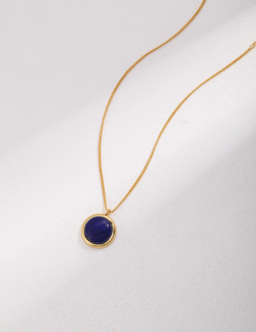 Minimalist Natural Lapis Lazuli Stone Necklace