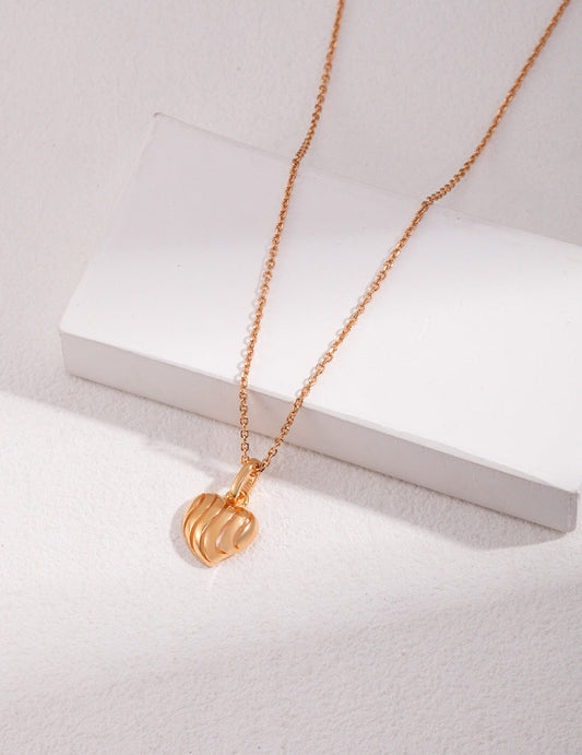 Simple Love Three-dimensional Hollow Necklace