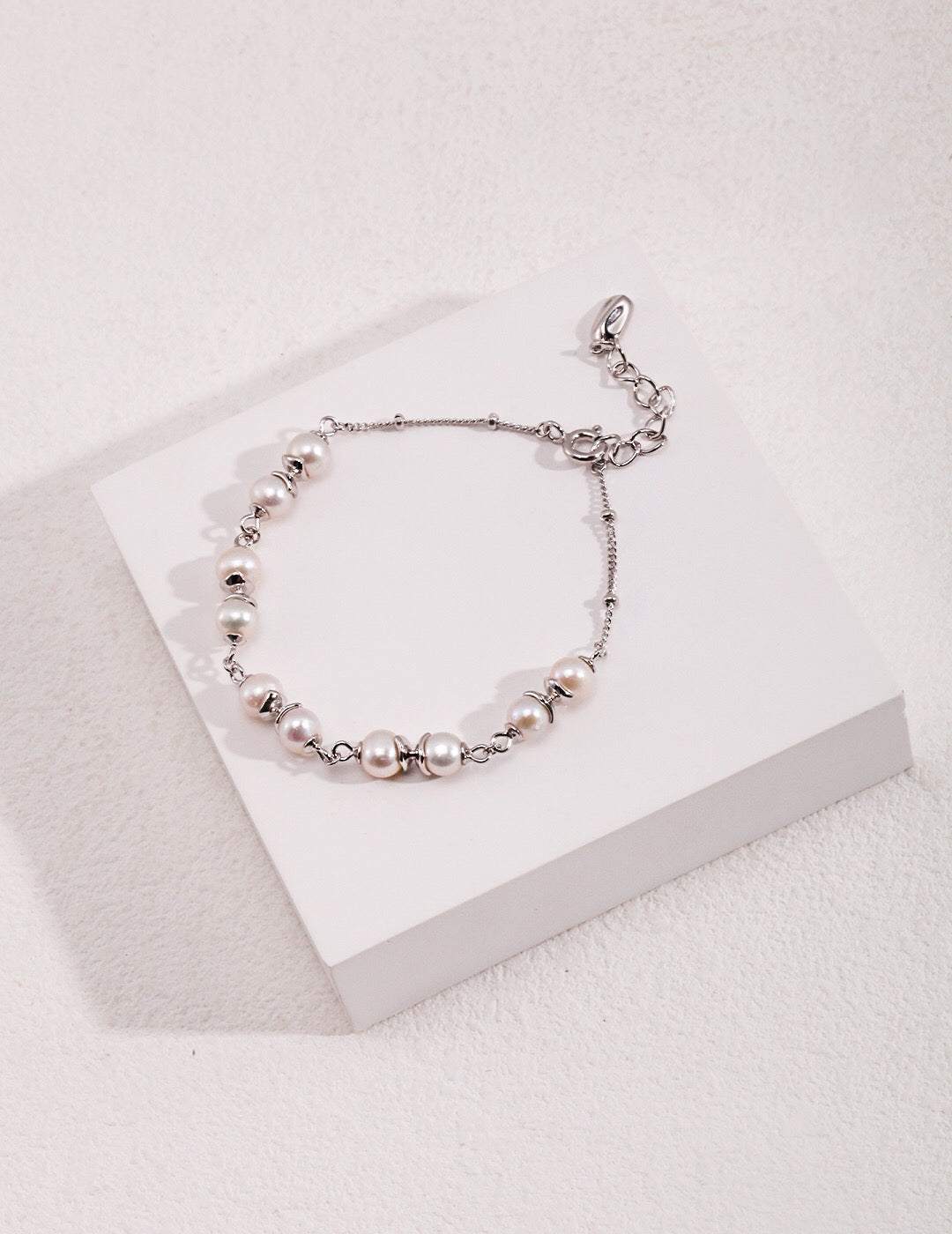 Minimalist Style Pearl Spacer Bracelet