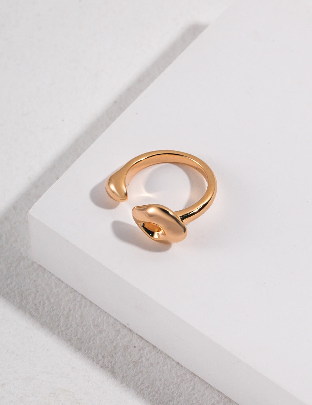 Sculptural Style Open Ring