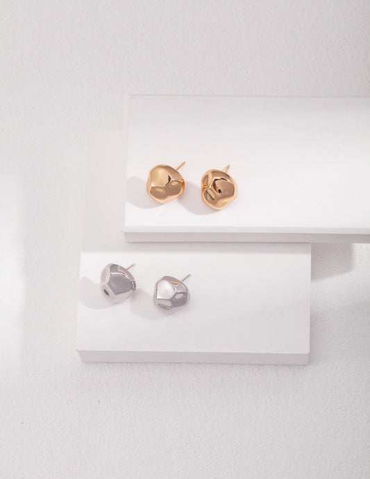 Bold Geometric Stud Earrings