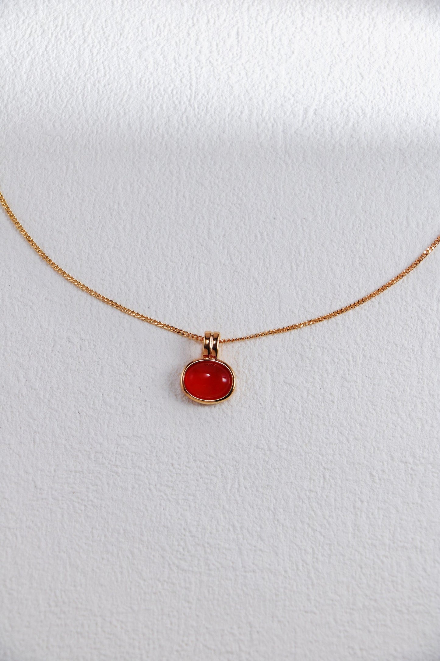 Natural Tiger Eye Stone / Red Agate Necklace