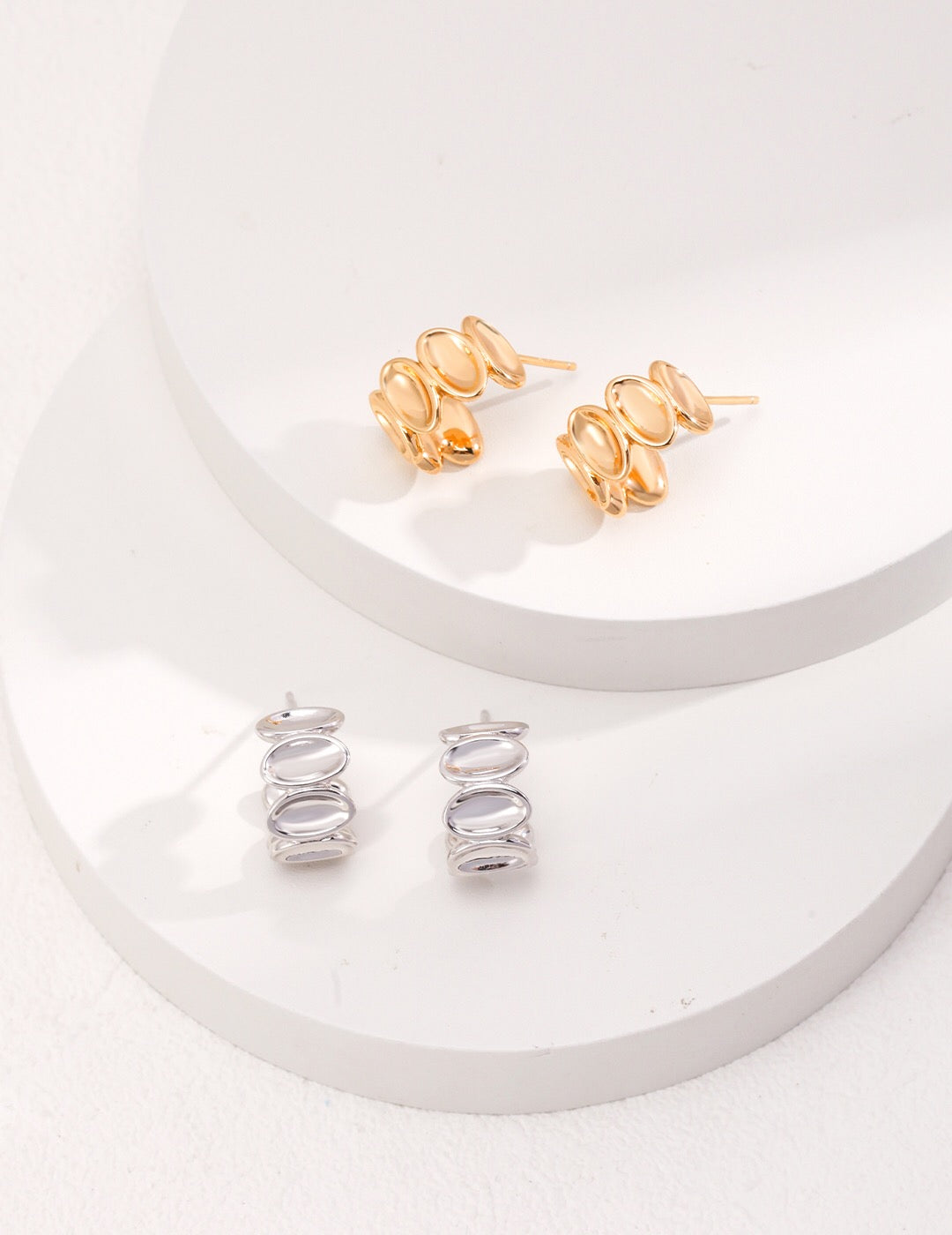 Simple Style Stud Earrings