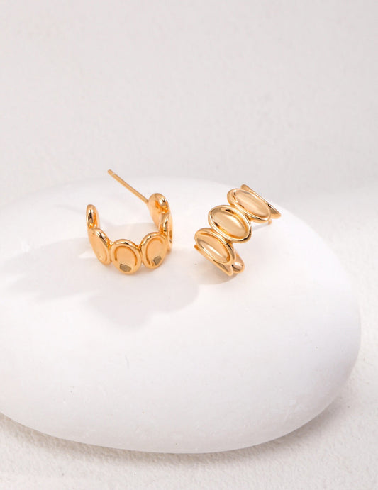 Simple Style Stud Earrings