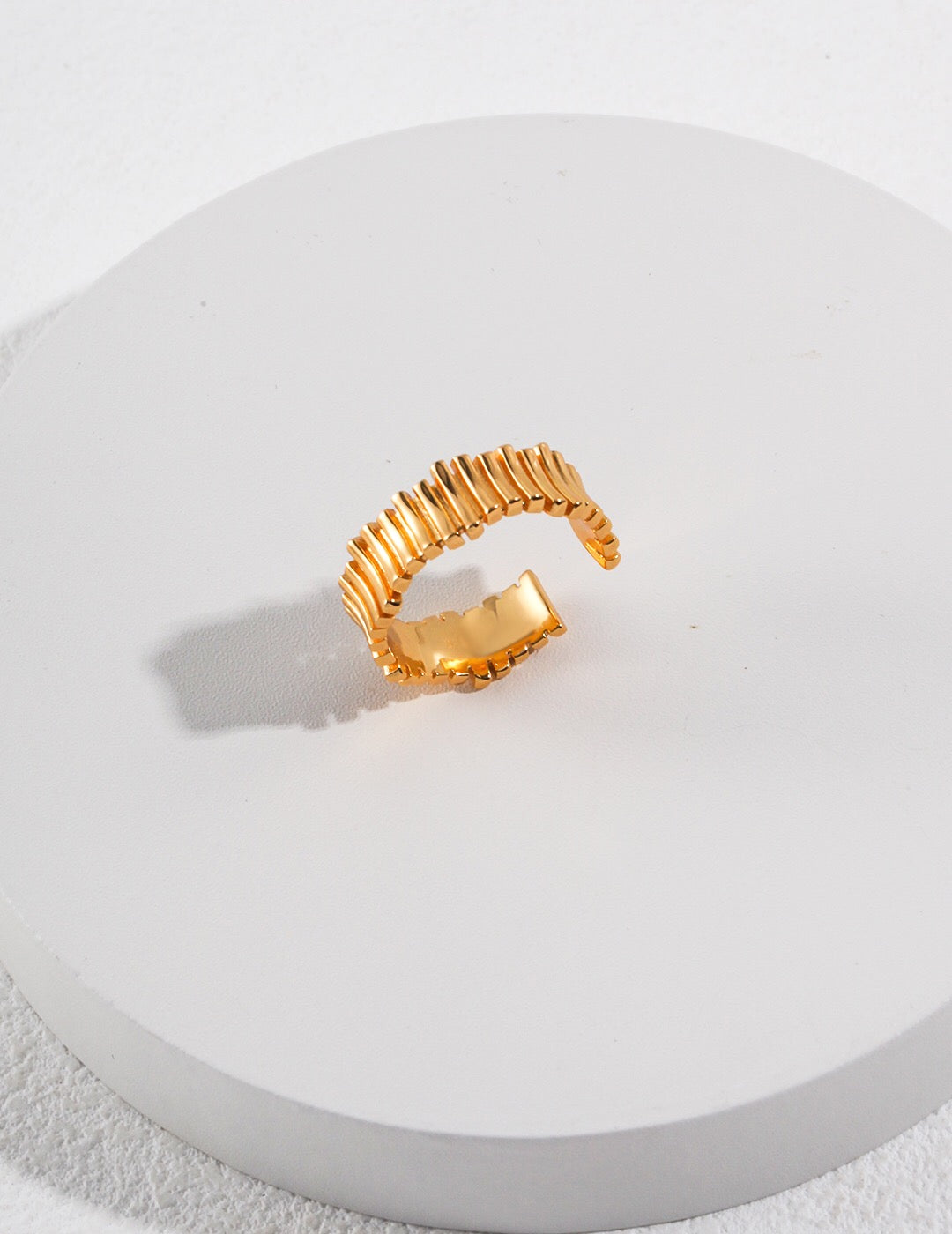 Minimalist Modern Linear Stacking Ring