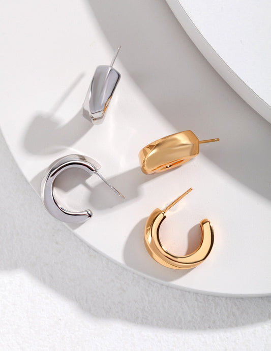 Chunky Hoop Statement Earrings