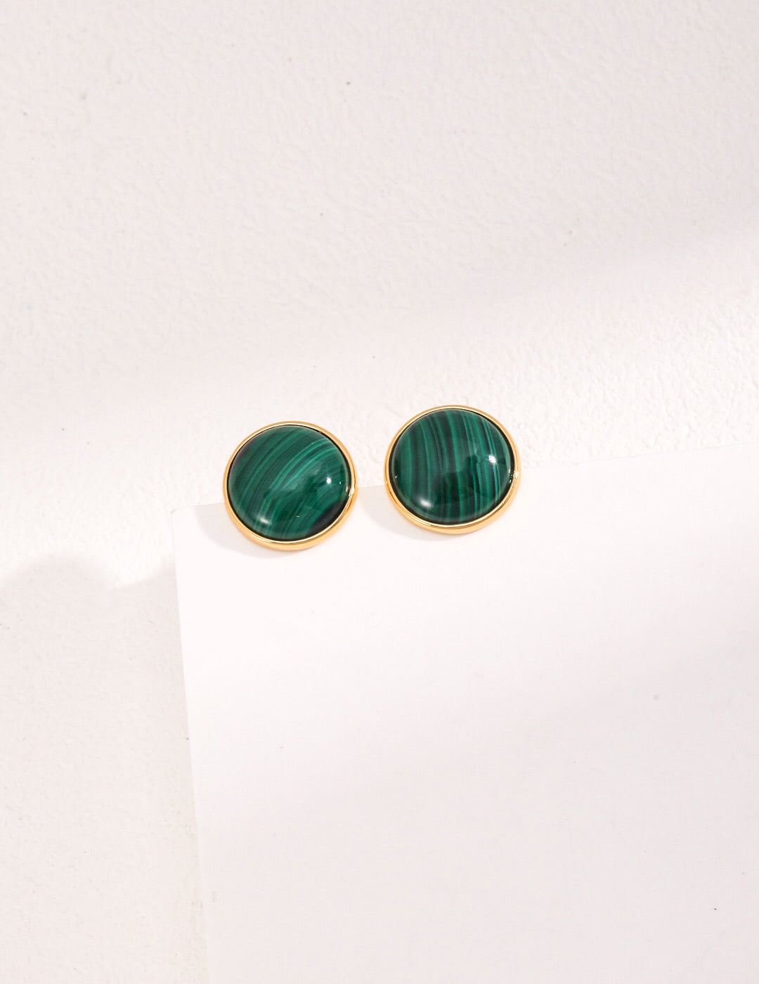 Malachite Stud Earrings