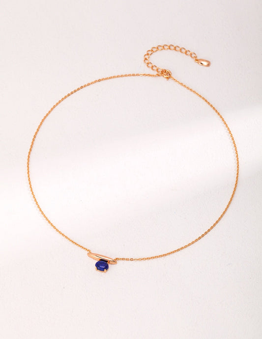 Minimalist Lapis Lazuli / Malachite Stacking Necklace