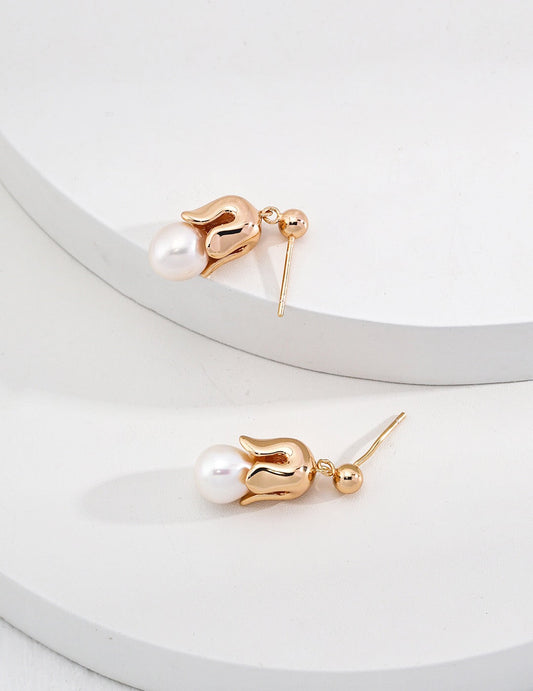 Lily Of The Valley Pearl Earrings