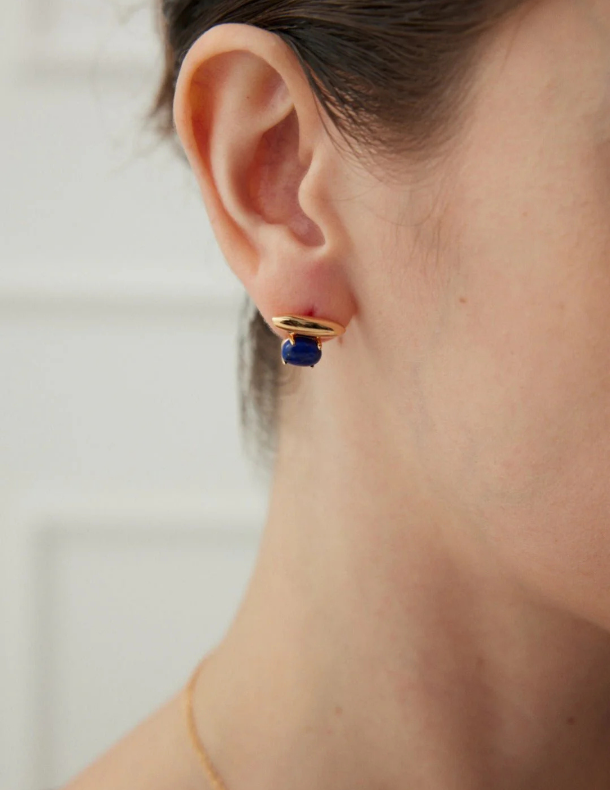 Blue Lapis Lazuli Green Malachite Stud Earrings