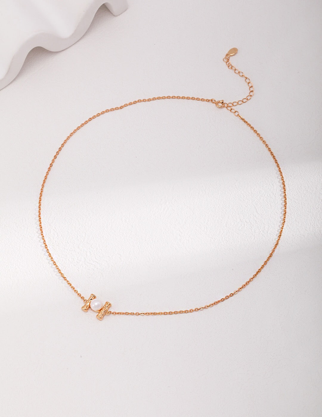 Floating Single Pearl Necklace