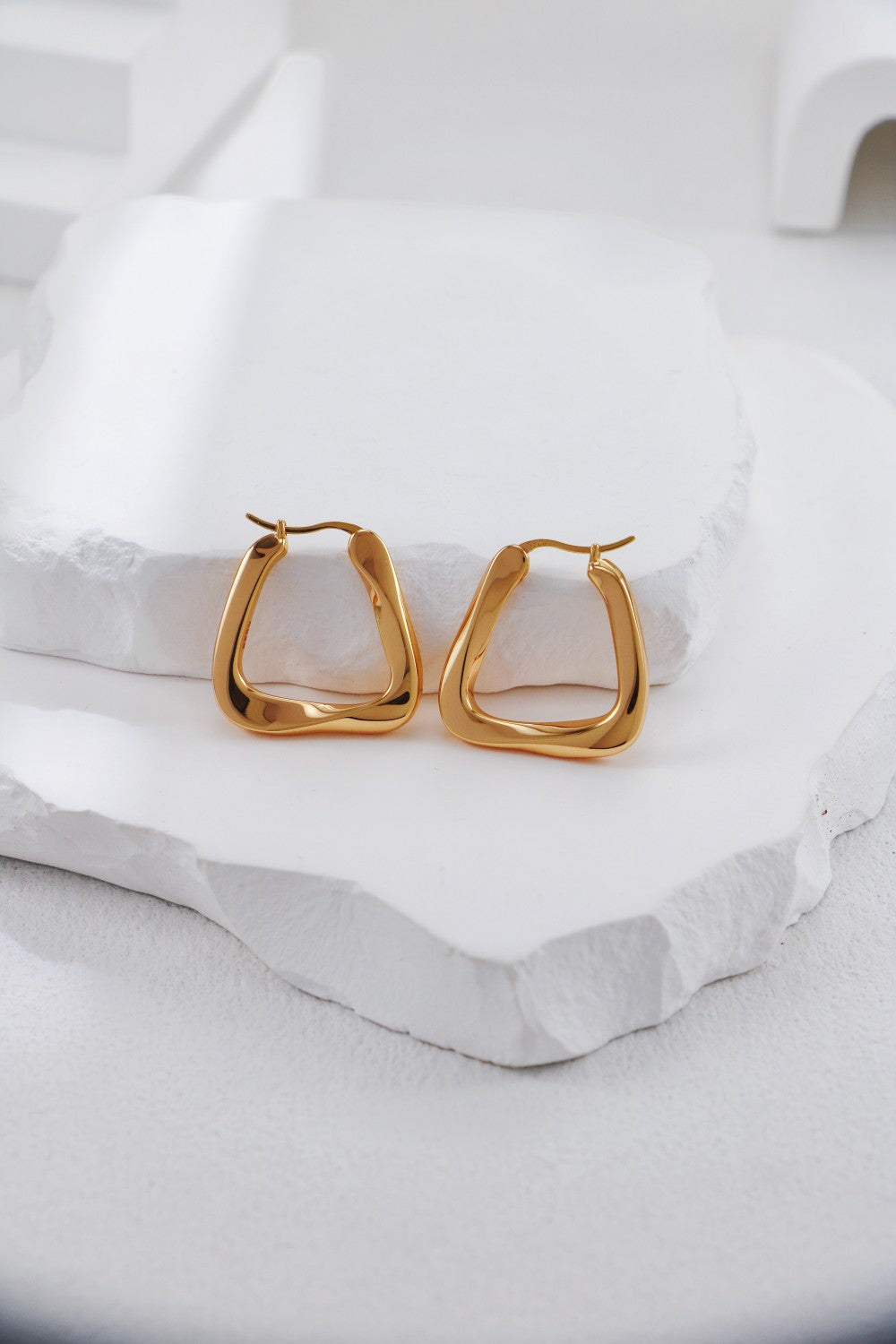 Modern Geometric Hoop Earrings