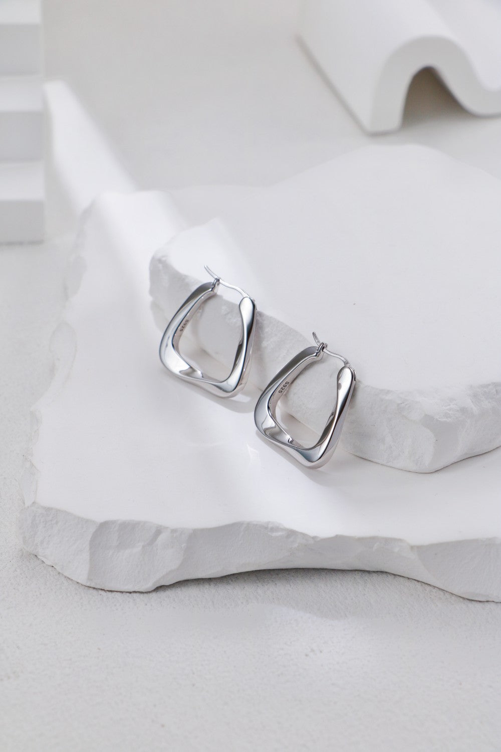 Modern Geometric Hoop Earrings