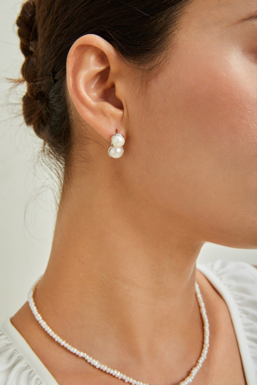 Elegant Pearl Cuff Earrings