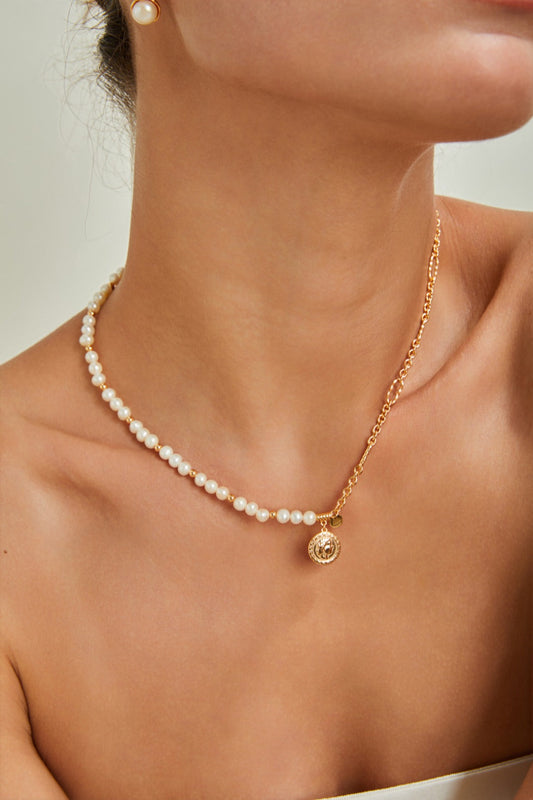 Vintage Queen Natural Pearl Necklace