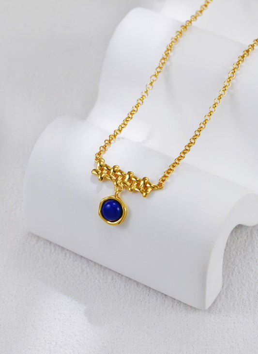 Lapis Lazuli Braided Necklace