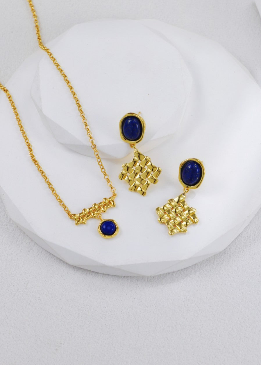 Lapis Lazuli Braided Necklace