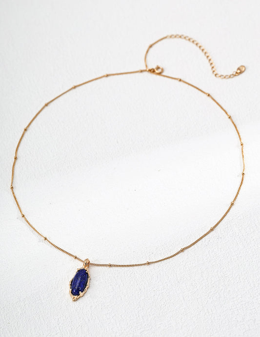 Vintage Style Natural Lapis Lazuli Necklace